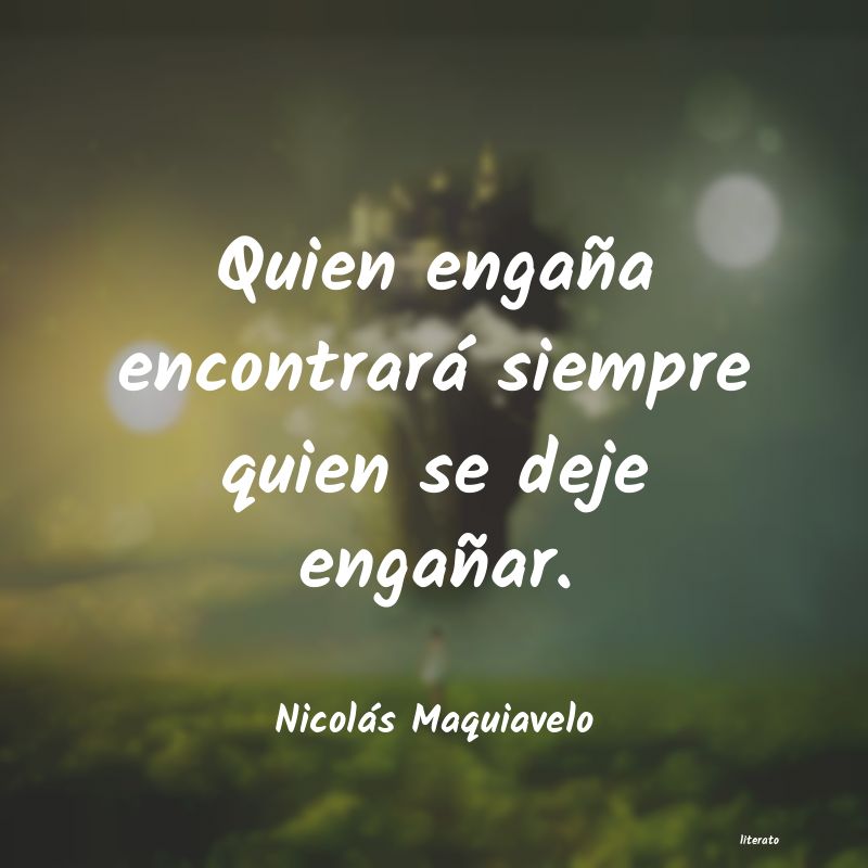 Frases de Nicolás Maquiavelo