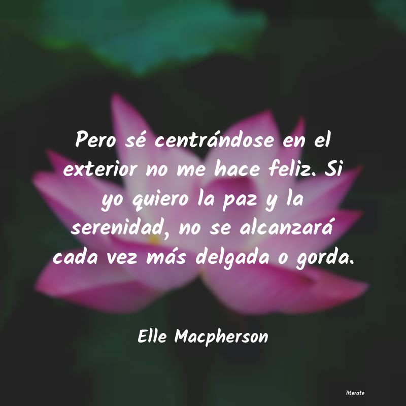 Frases de Elle Macpherson