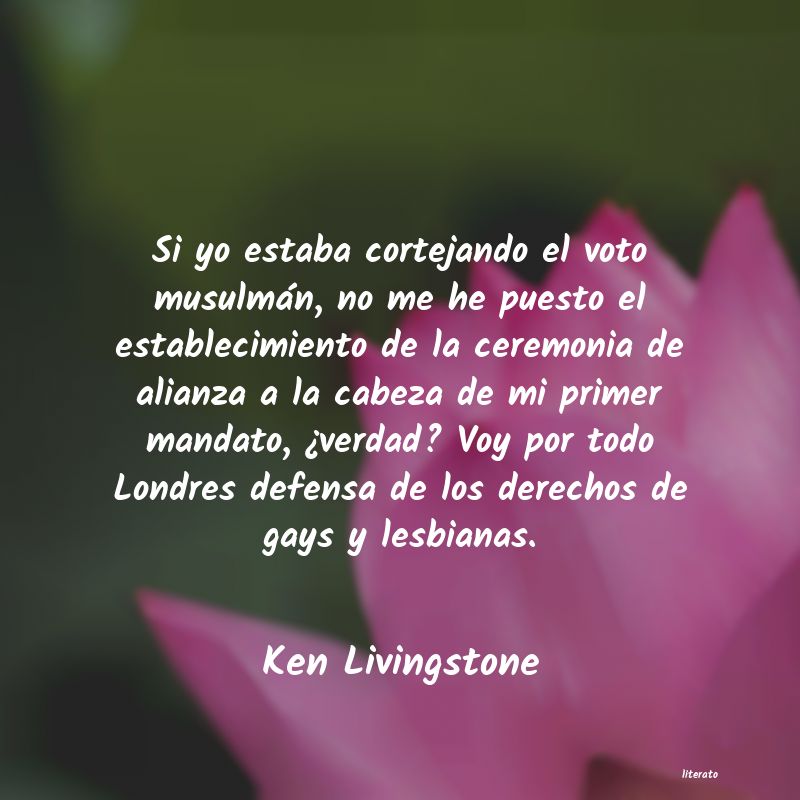frases de Ken Livingstone