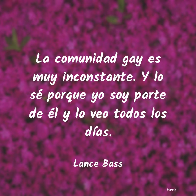 frases de Lance Bass