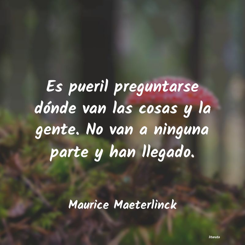 frases de Maurice Maeterlinck
