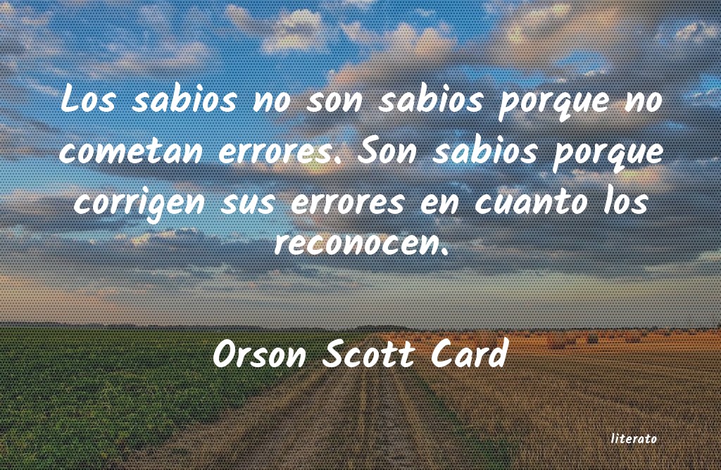 frases de Orson Scott Card