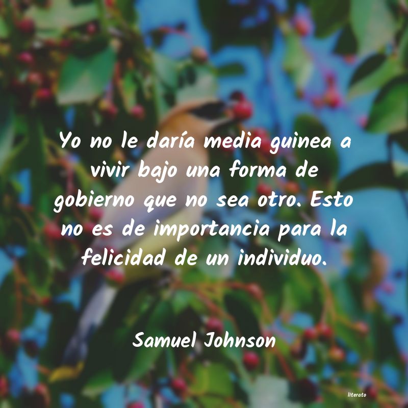 Frases de Samuel Johnson