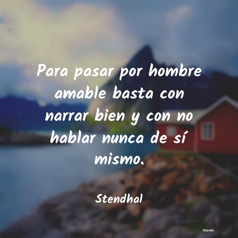 frases de Stendhal