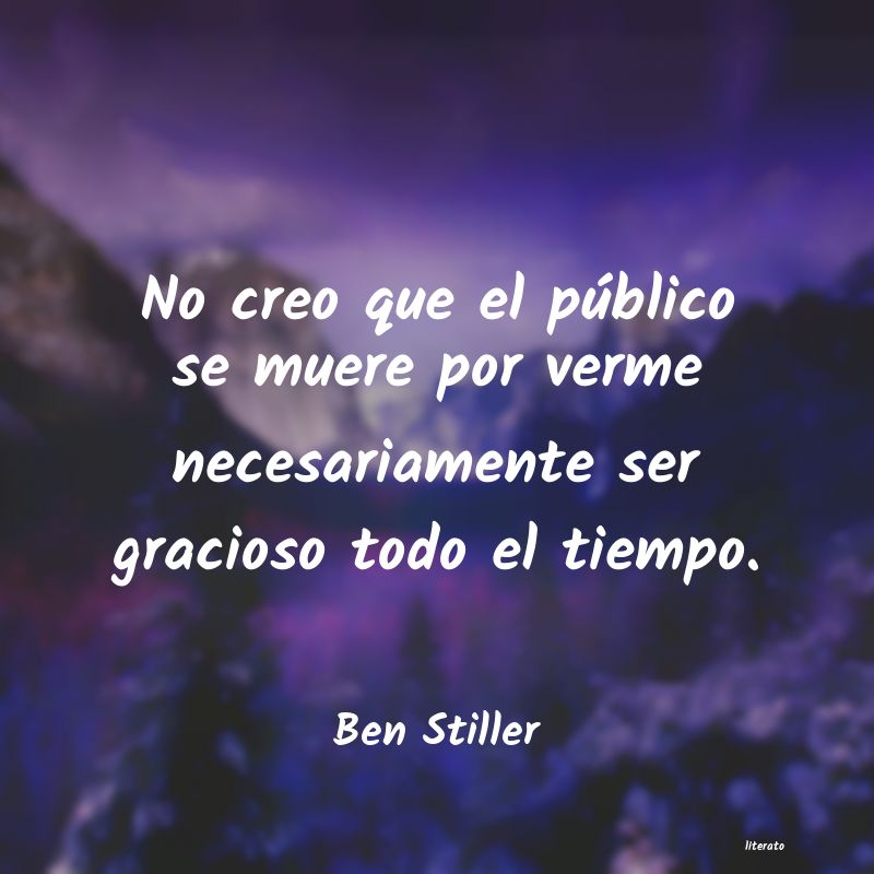 frases de Ben Stiller