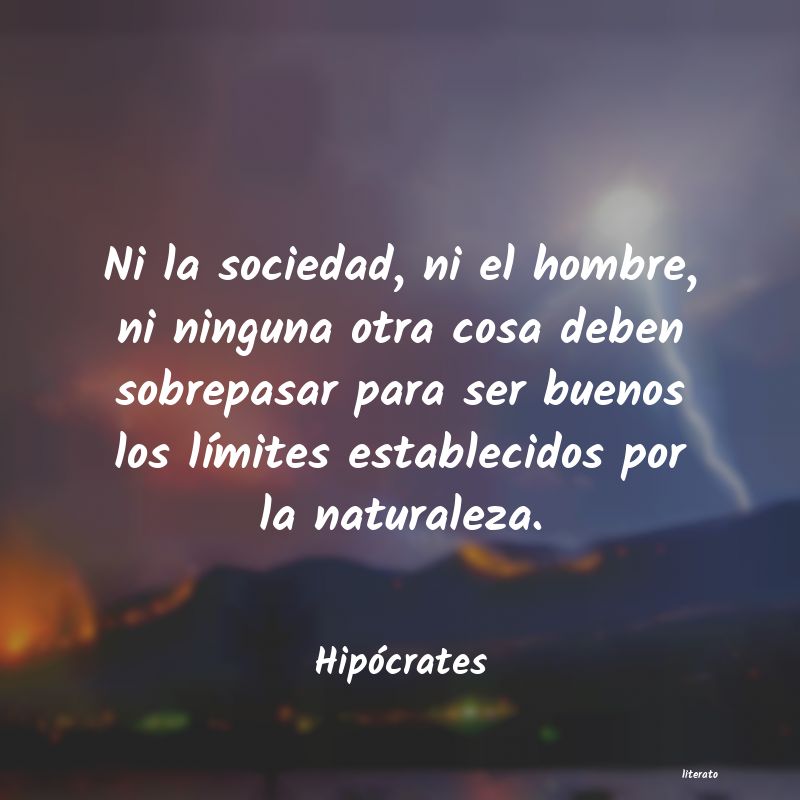 pensamiento de hipocrates