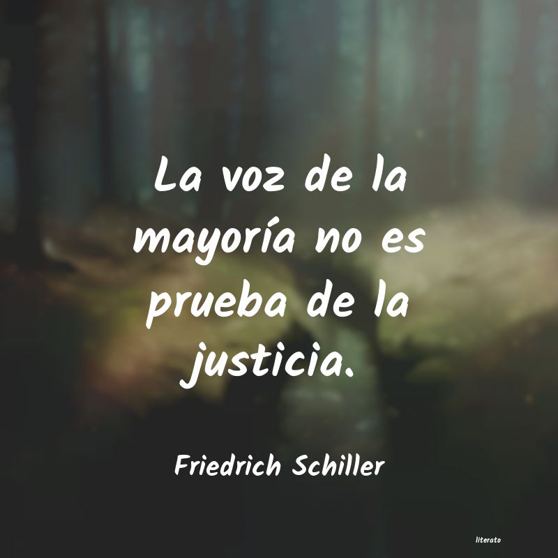 frases de Friedrich Schiller