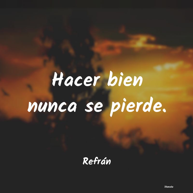 Frases de Refrán