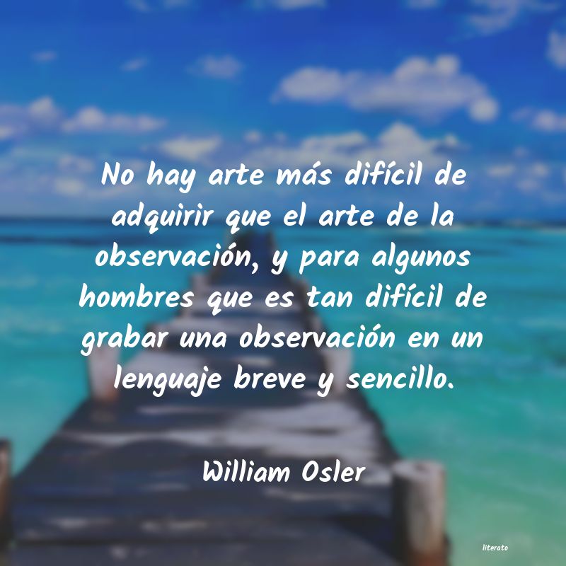 Frases de William Osler