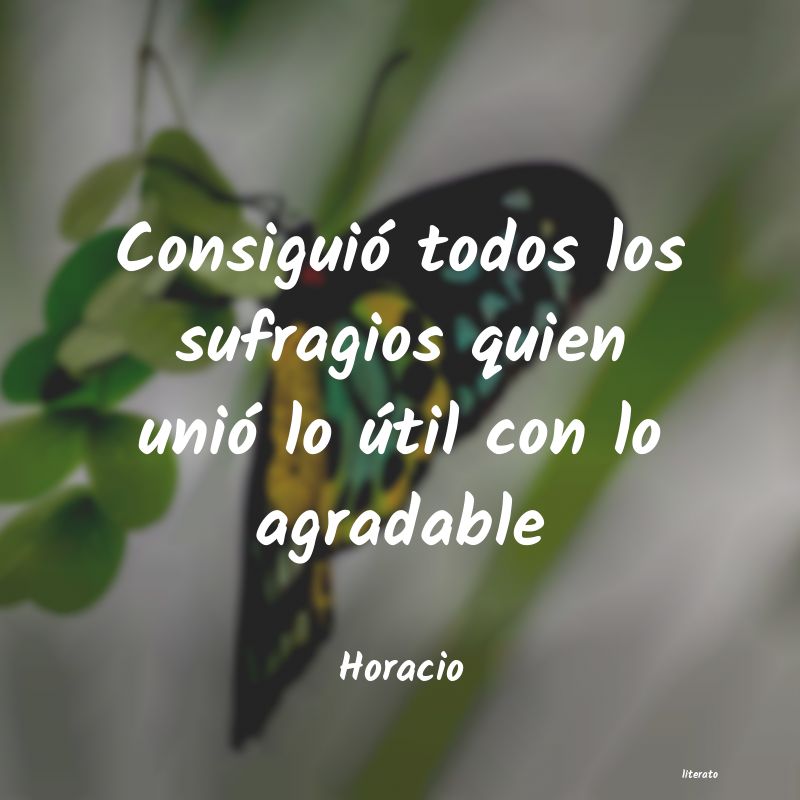 frases de Horacio