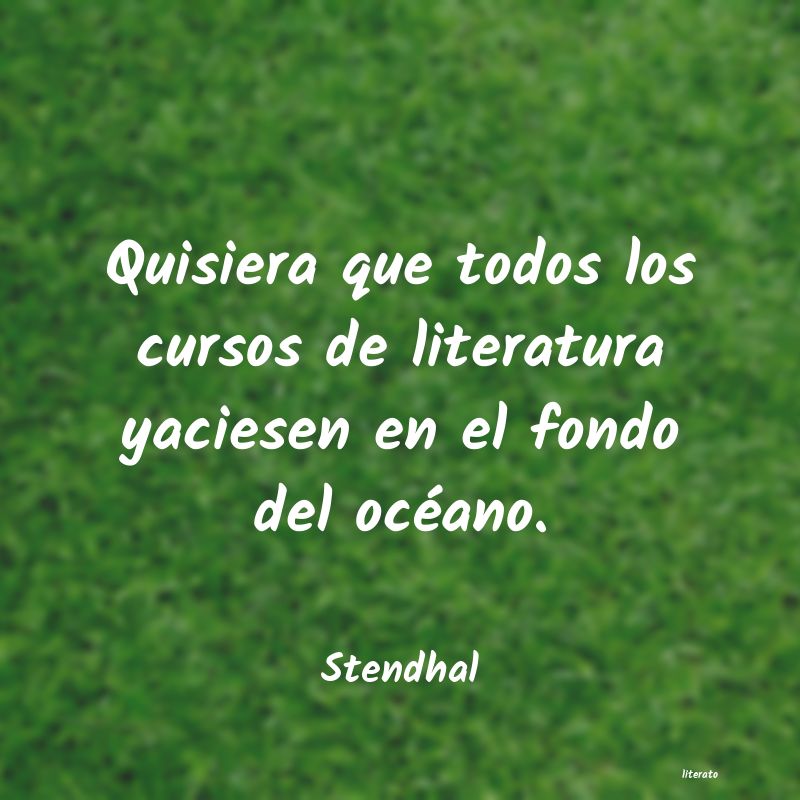 frases de Stendhal