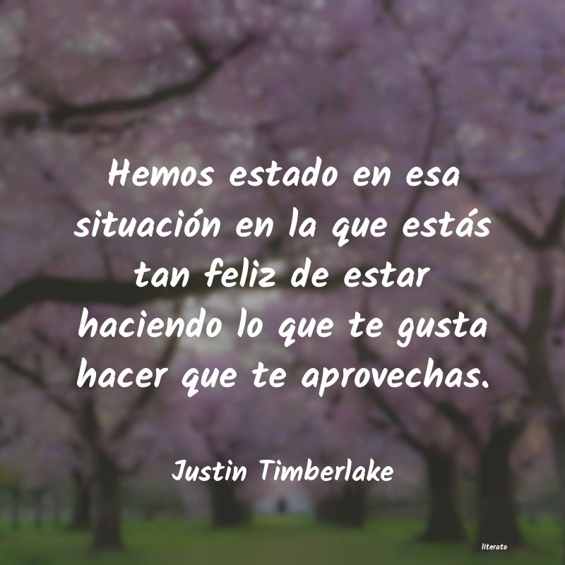 Frases de Justin Timberlake