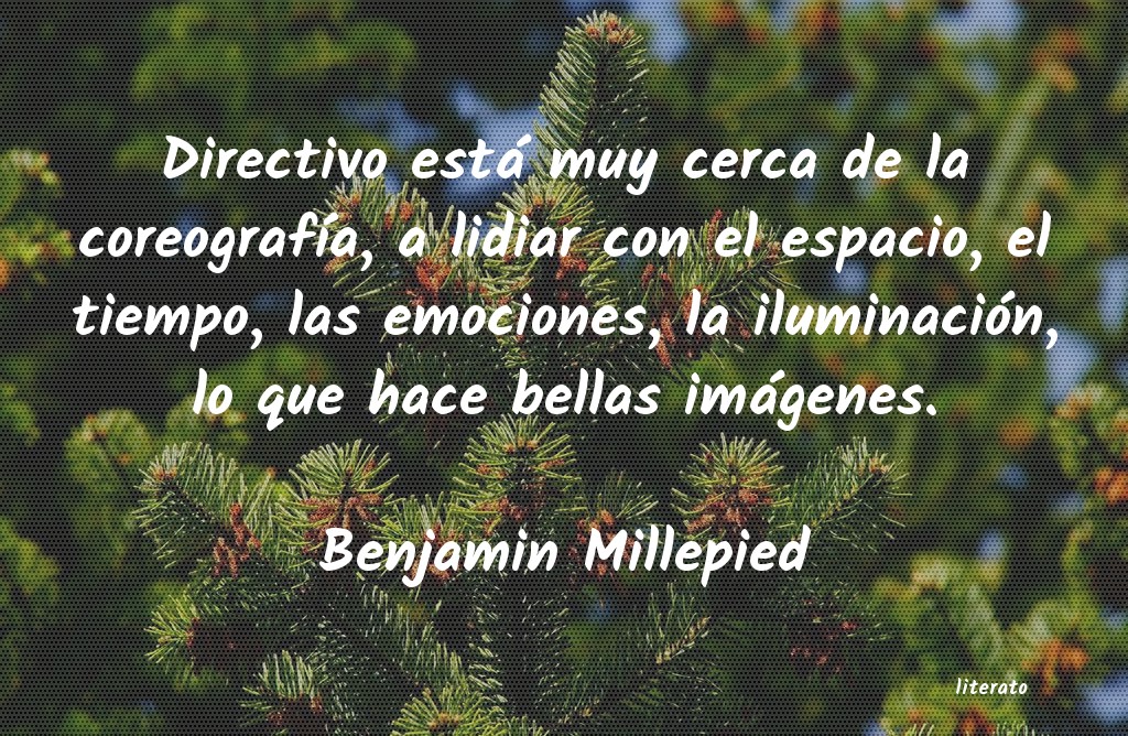 Frases de Benjamin Millepied