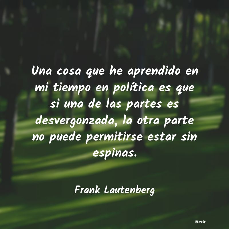 Frases de Frank Lautenberg