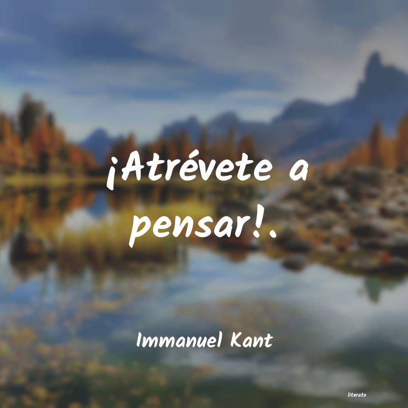 Frases de Immanuel Kant