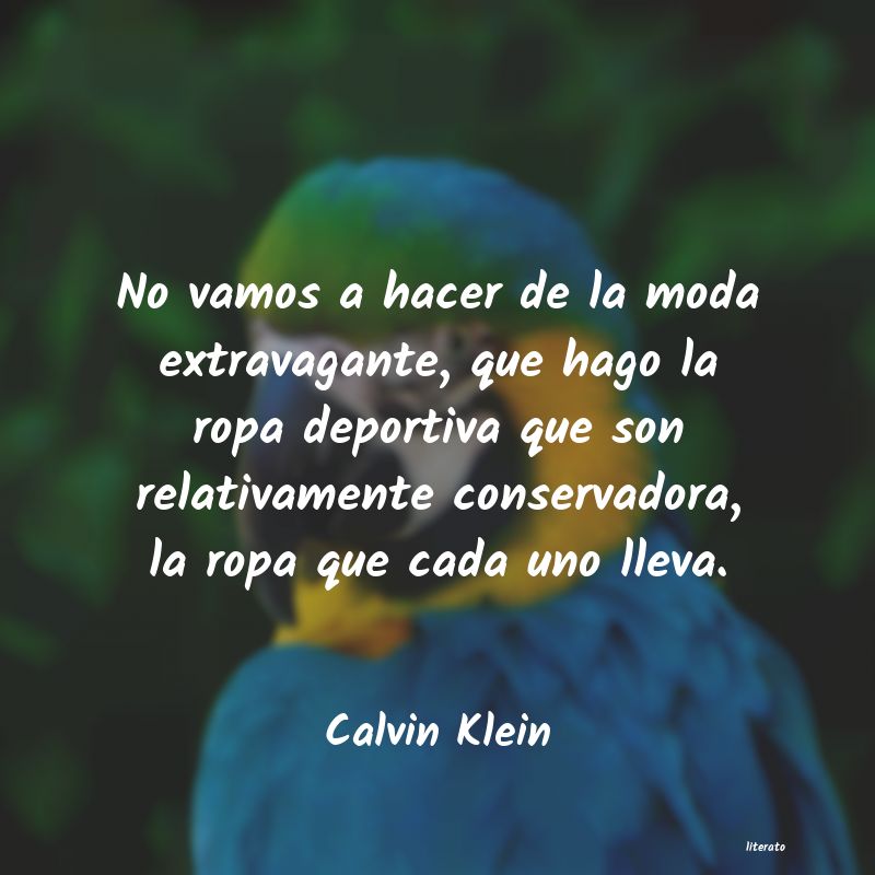 Frases de Calvin Klein