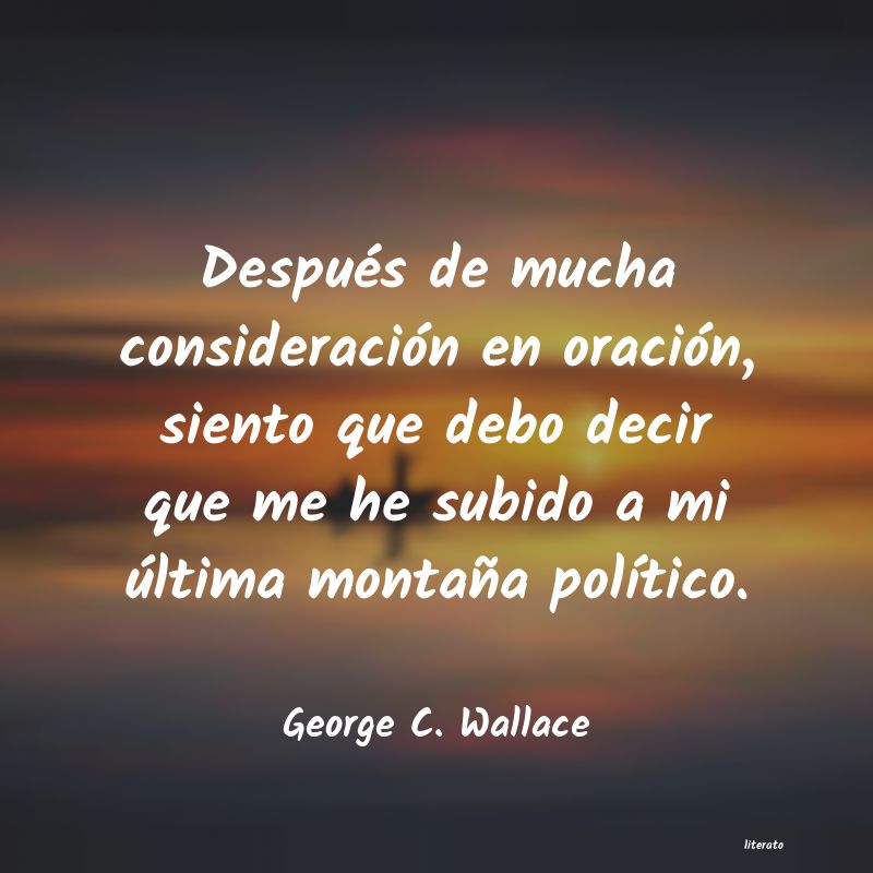 Frases de George C. Wallace