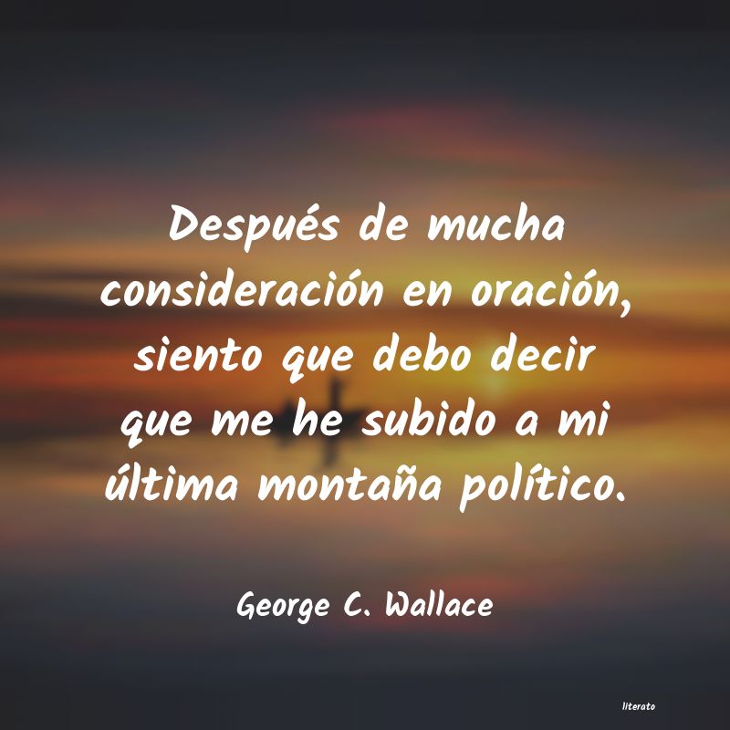 frases de George C. Wallace
