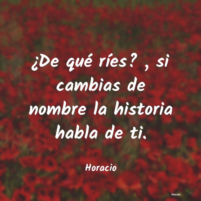 frases de Horacio