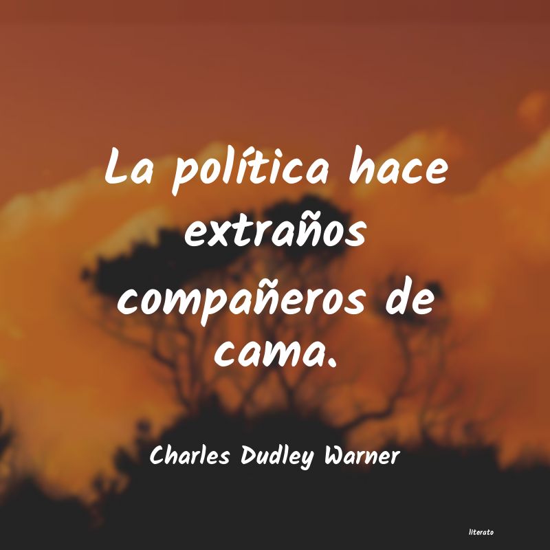 Frases de Charles Dudley Warner