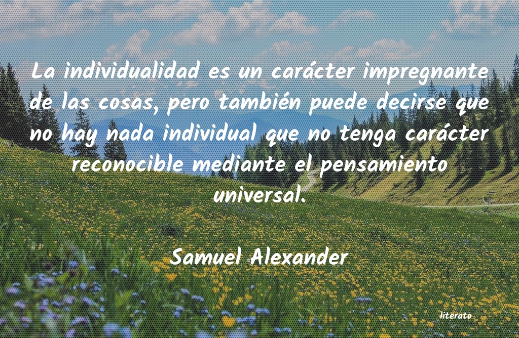 Frases de Samuel Alexander