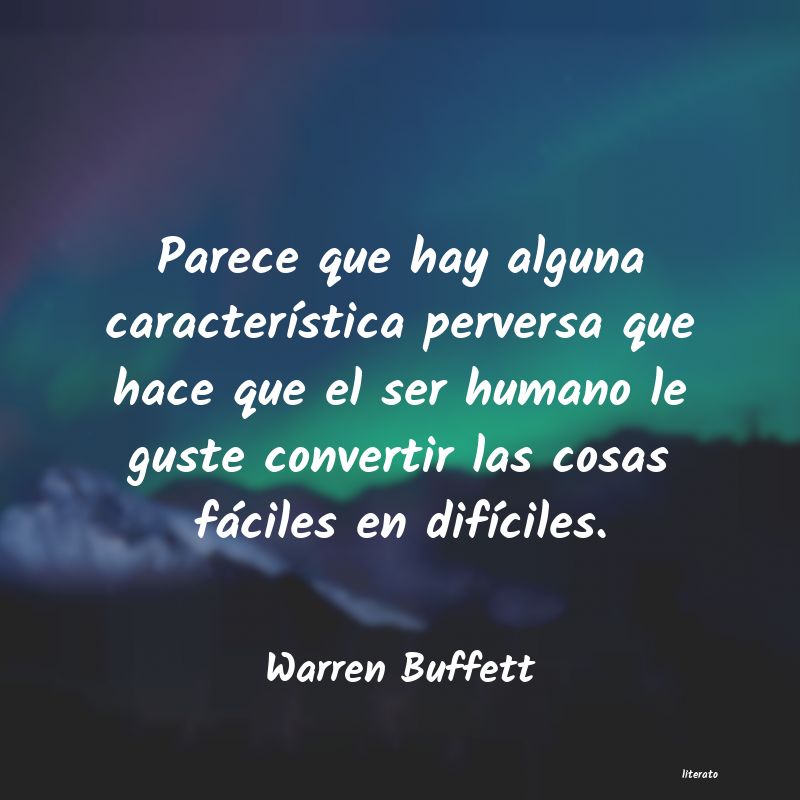 frases de Warren Buffett