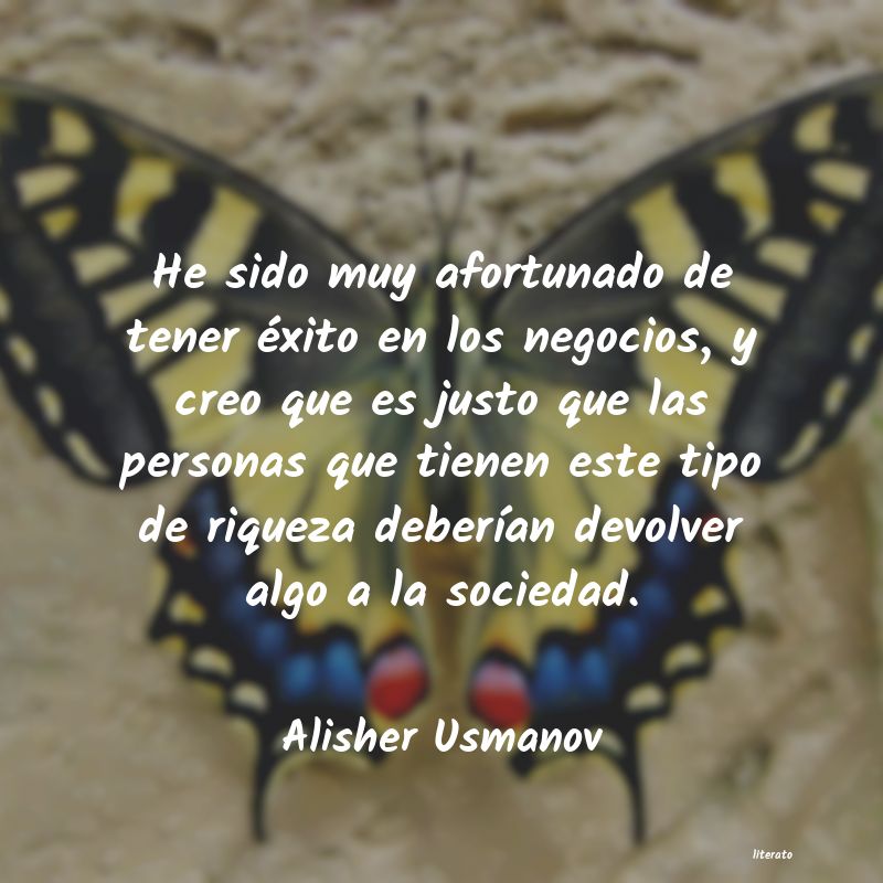 Frases de Alisher Usmanov