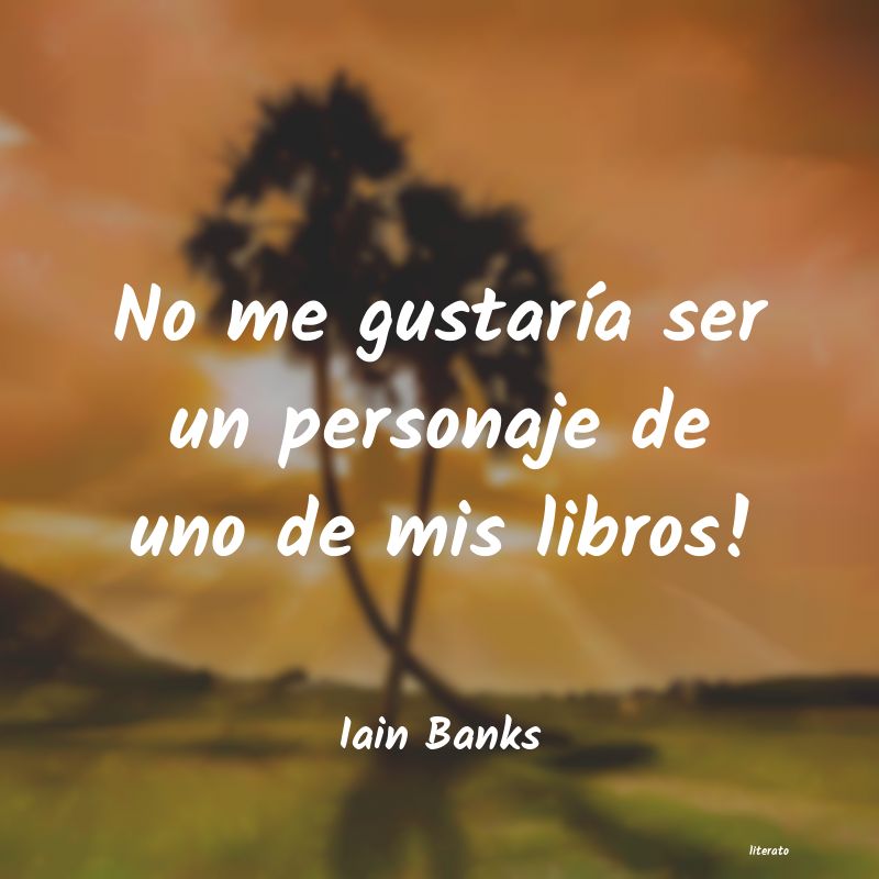 Frases de Iain Banks