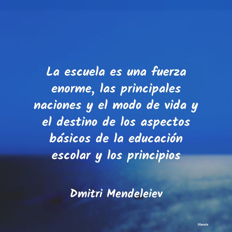 Frases de Dmitri Mendeleiev