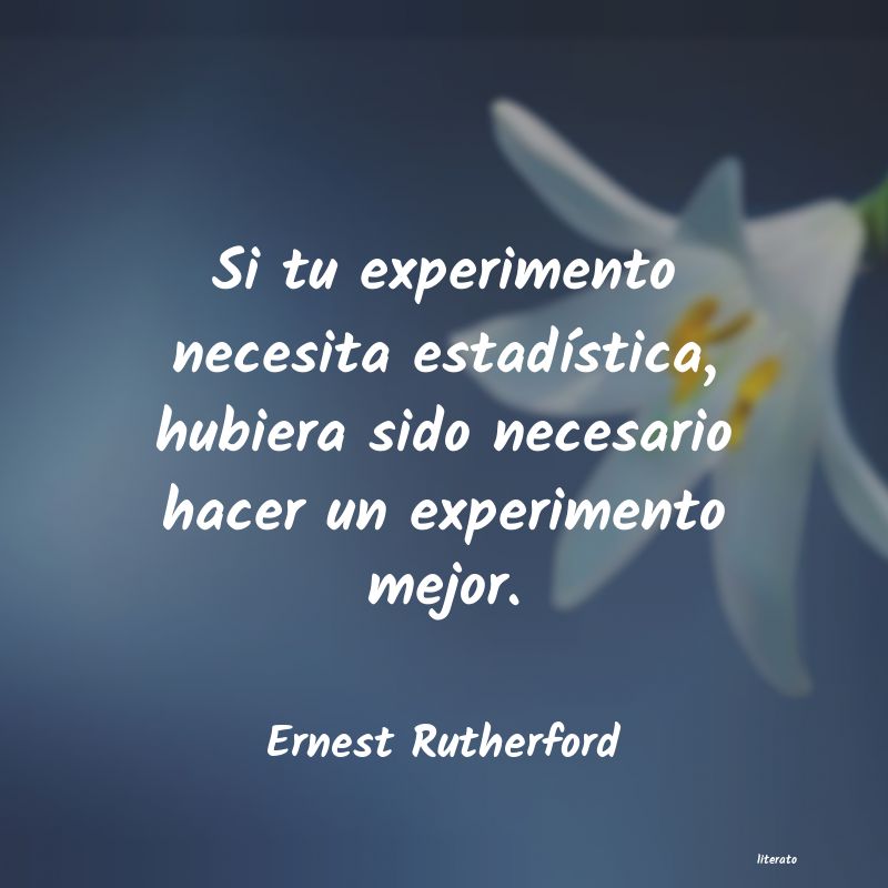 Frases de Ernest Rutherford