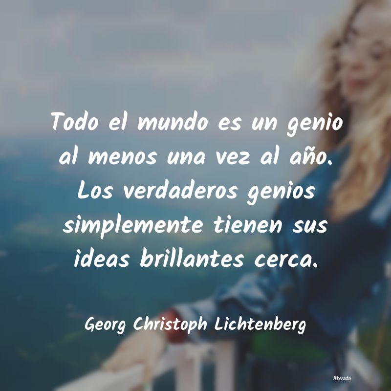 frases de Georg Christoph Lichtenberg