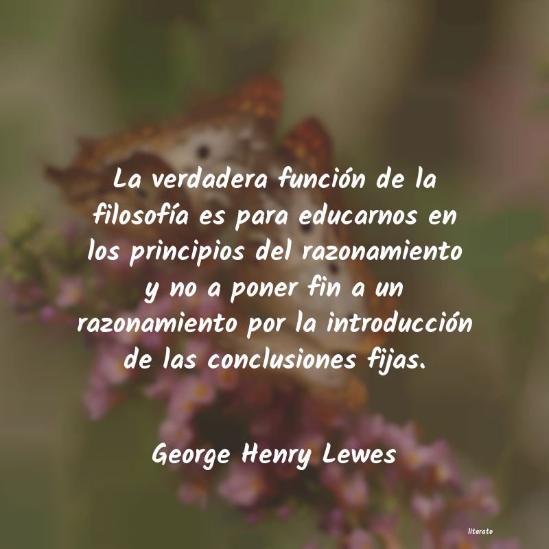 Frases de George Henry Lewes