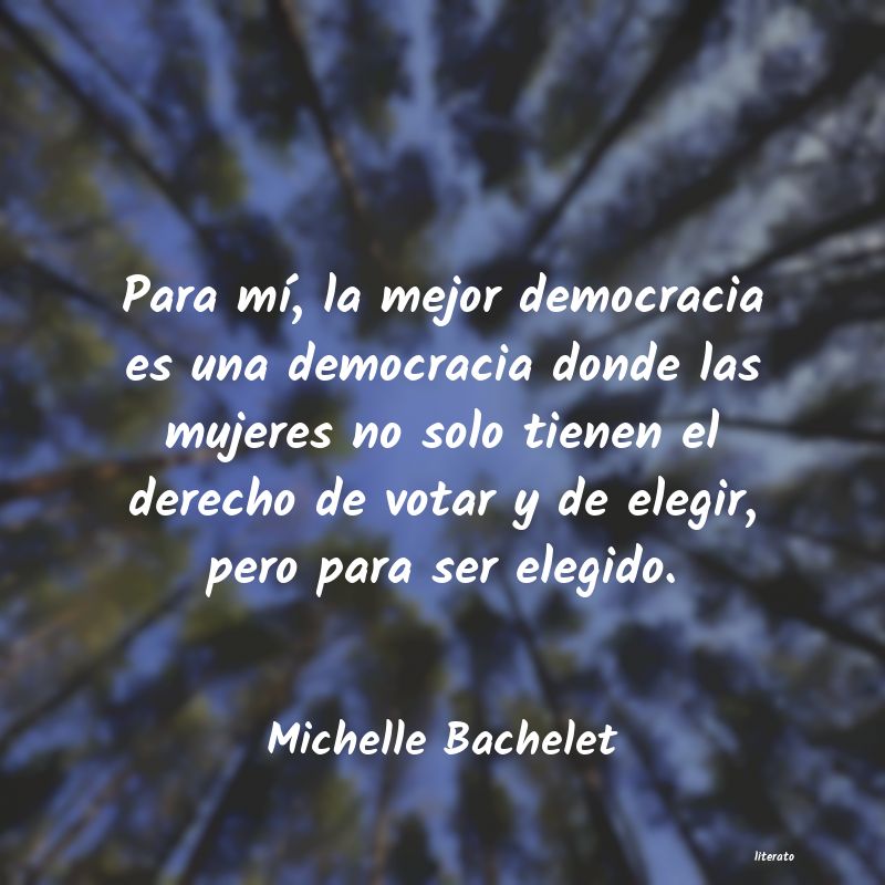 frases de Michelle Bachelet