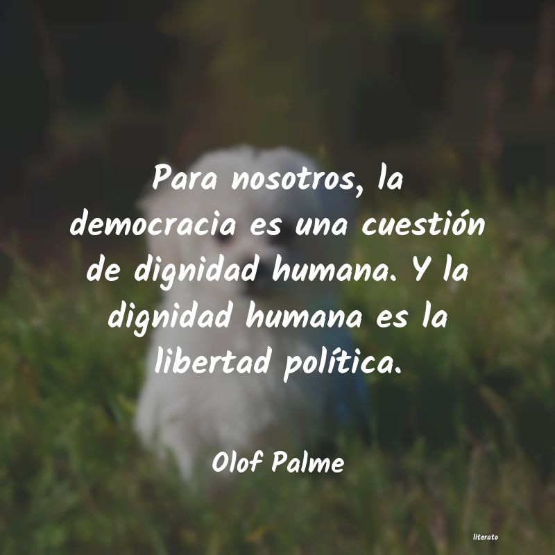 frases de Olof Palme
