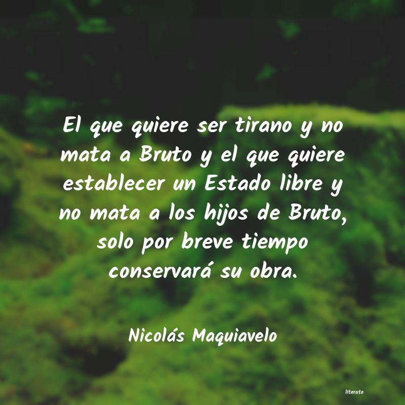 Frases de Nicolás Maquiavelo