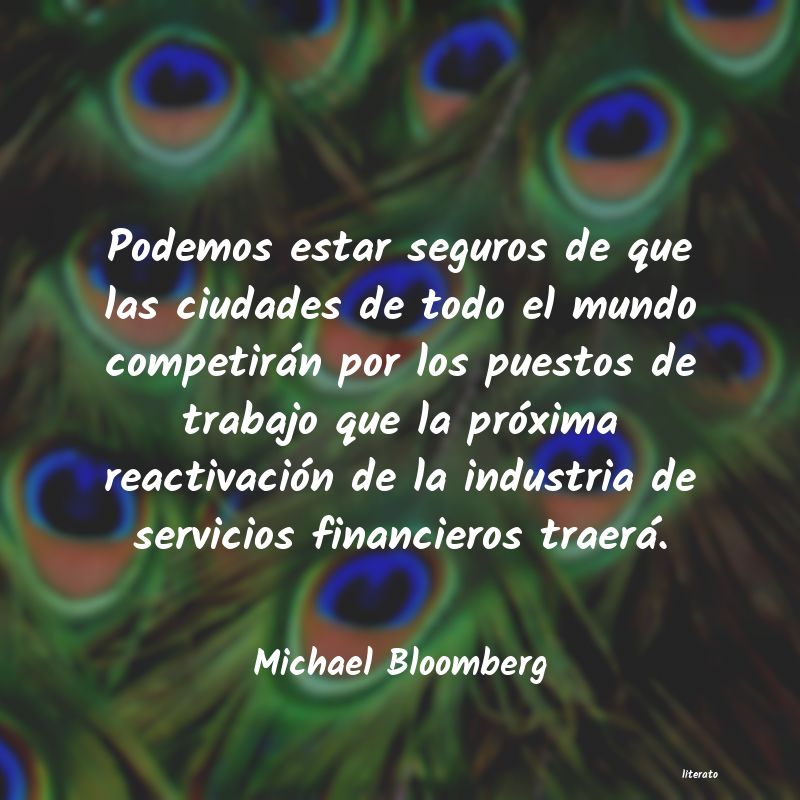 Frases de Michael Bloomberg