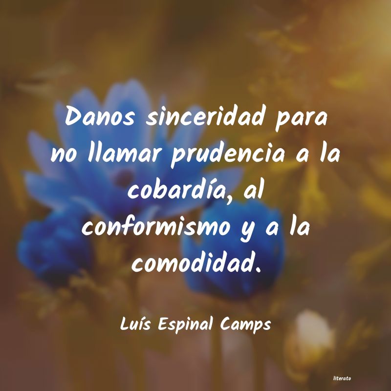 Frases de Luís Espinal Camps