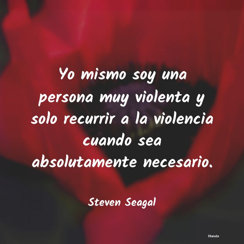 Frases de Steven Seagal