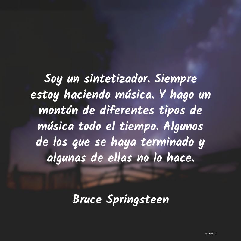 frases de Bruce Springsteen