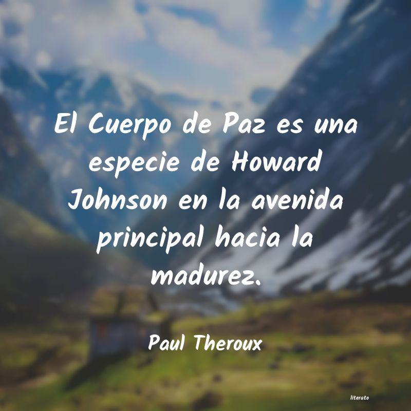frases de Paul Theroux