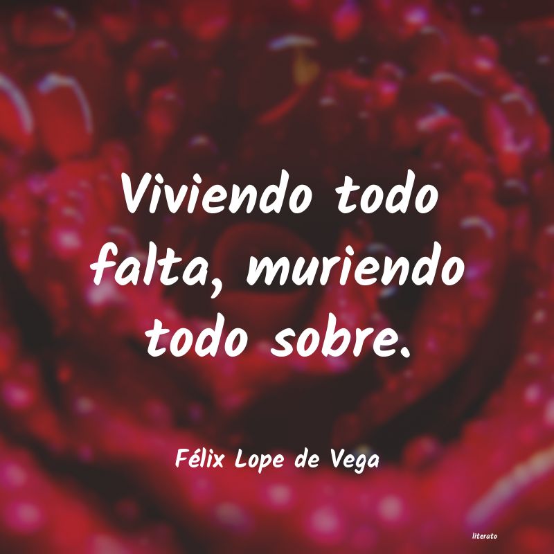 Frases de Félix Lope de Vega