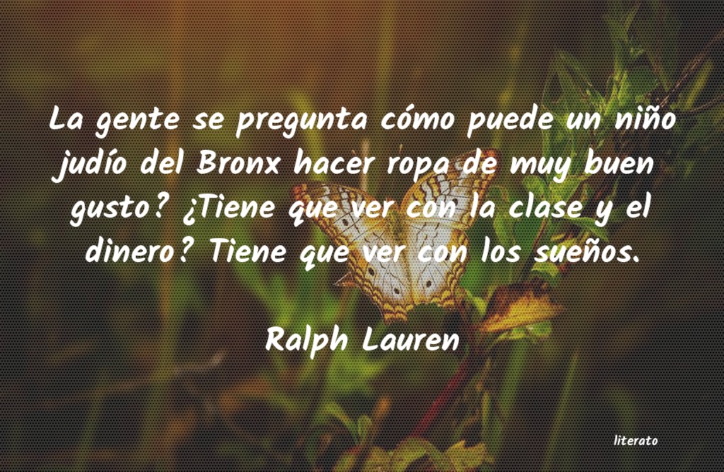 frases de Ralph Lauren