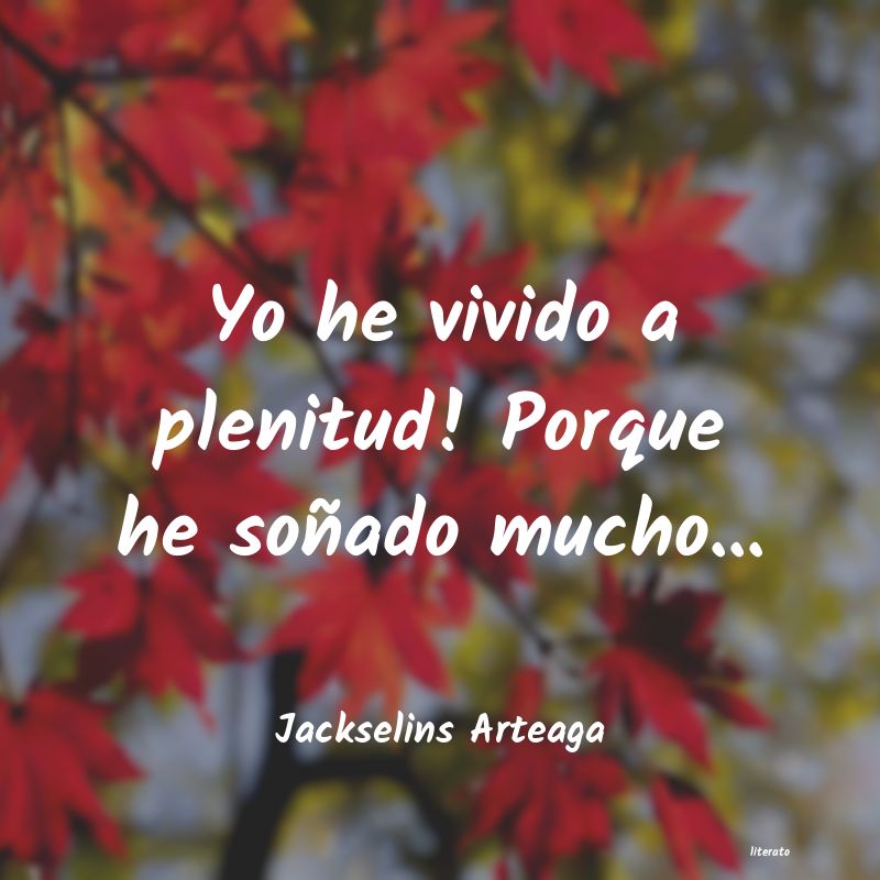 frases de Jackselins Arteaga