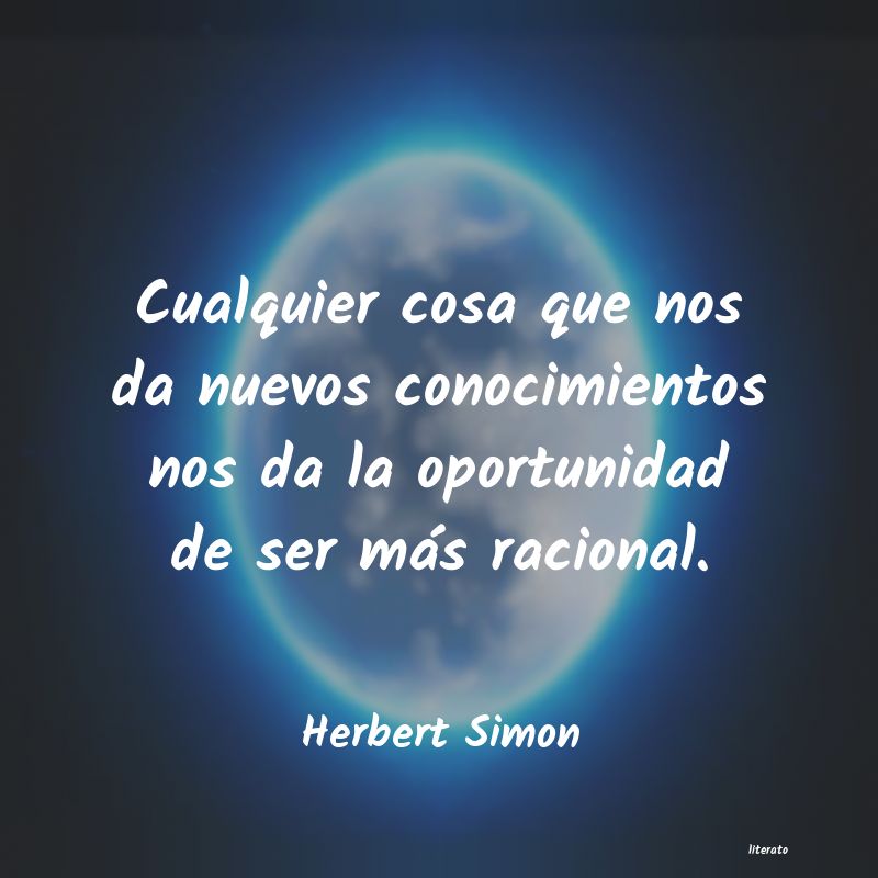 frases de Herbert Simon
