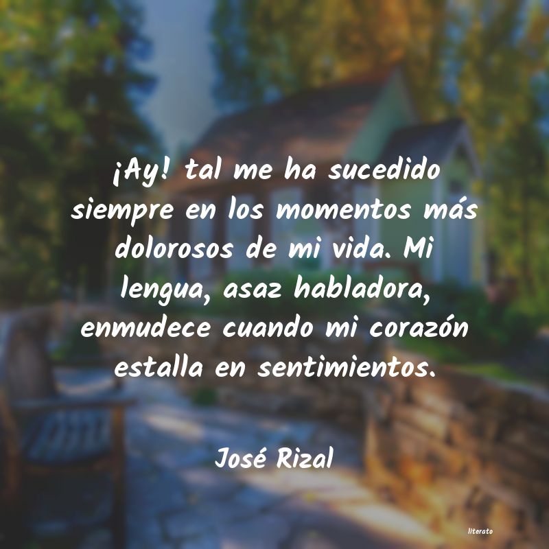 Frases de José Rizal
