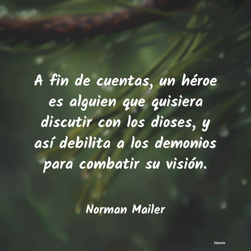 frases de Norman Mailer