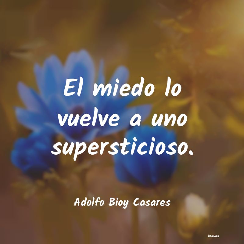 Frases de Adolfo Bioy Casares