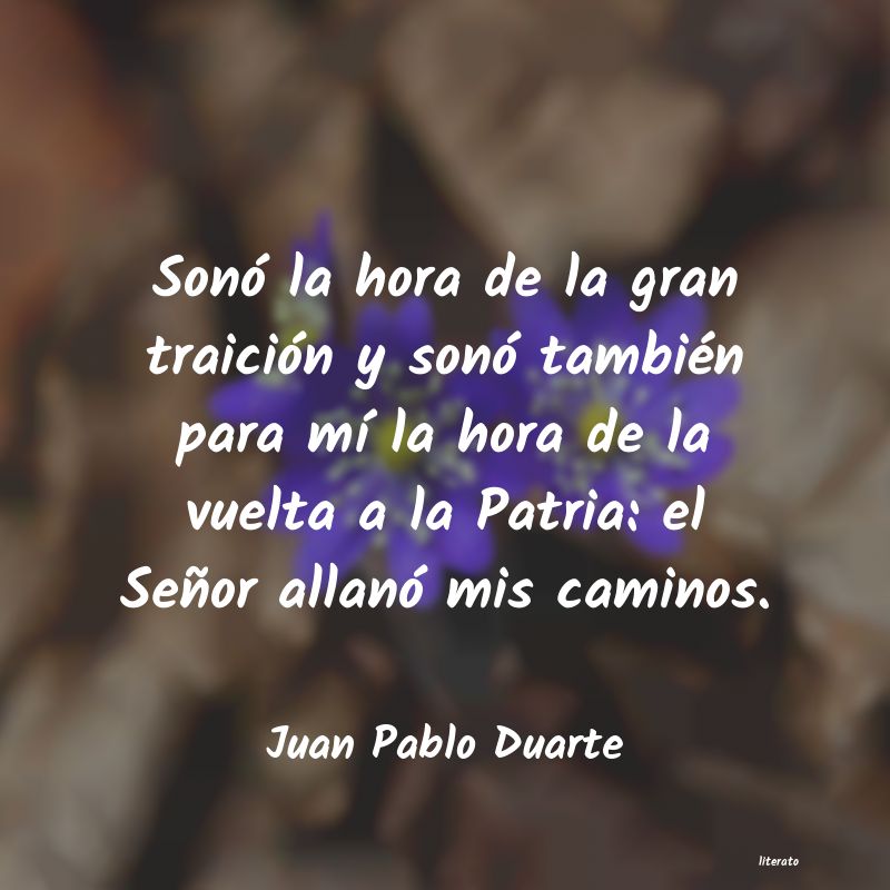 poesias en honor a juan pablo duarte