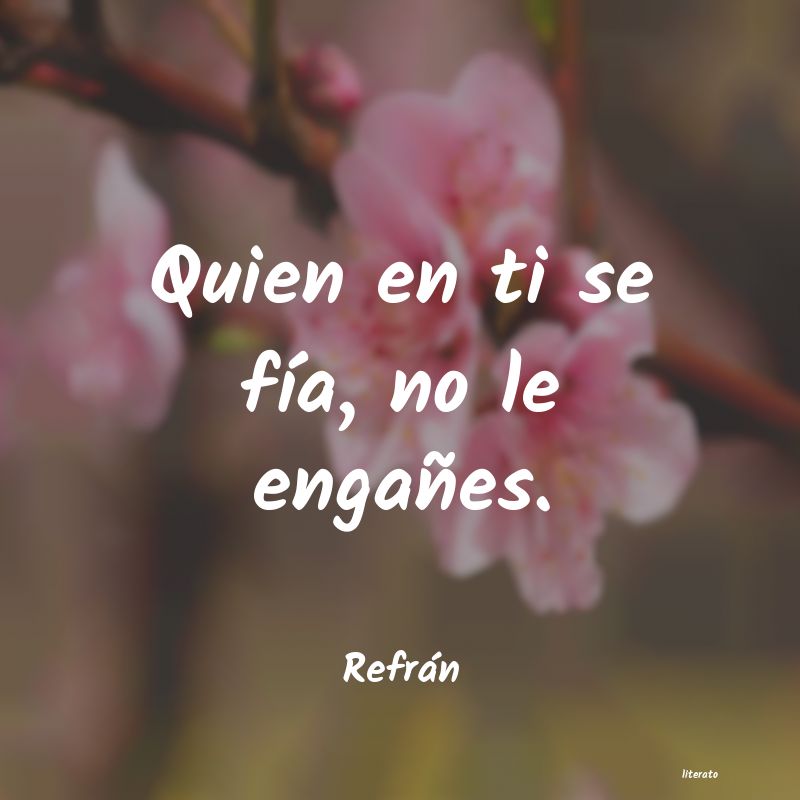 Frases de Refrán