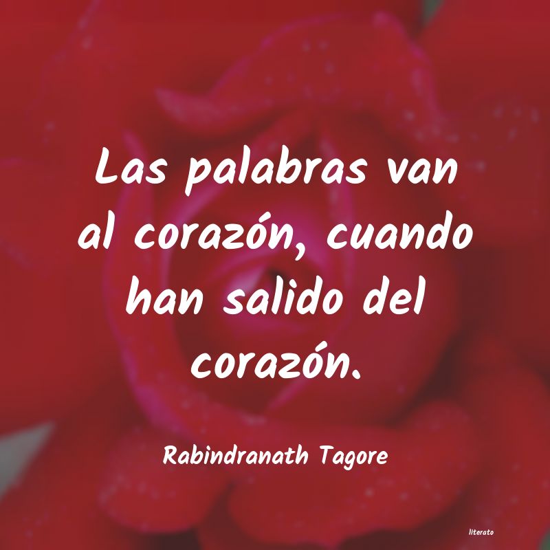 Frases de Rabindranath Tagore